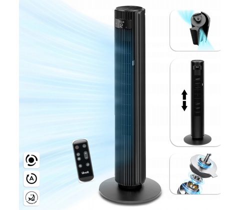 Levoit TempSense 42 DC Tower Fan černý