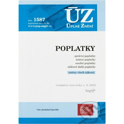 ÚZ č. 1587 - Poplatky - správní, soudní, místní, ostatní
