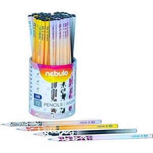 Nebulo Графитни моливи nebulo hb с триъгълна форма Животински модел 72 броя gc-hb-tr-72-animal (gc-hb-tr-72-animal)