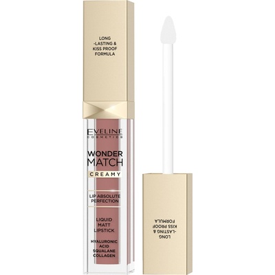 Eveline Cosmetics, Matný tekutý rúž Wonder Match 09 Dream Nude 6,8 ml