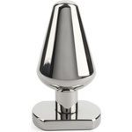 Mr. Steel Heavy Steel Butt Plug Medium Silver