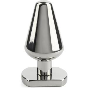 Mr. Steel Heavy Steel Butt Plug Medium Silver