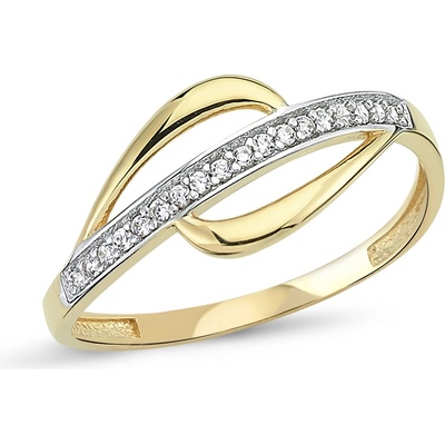 Lillian Vassago Zlatý prsten se zirkony LLV46 GR021