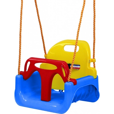 Aga4Kids houpačka s ohrádkou Modrá/Žlutá – Zboží Mobilmania