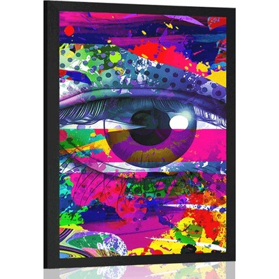 Plakát lidské oko v pop-art stylu - 40x60 no frame