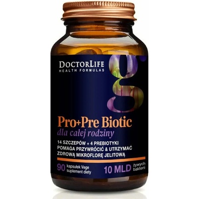 Doctor Life Pro+Pre Biotic pre celú rodinu 90 veg. kapsúl