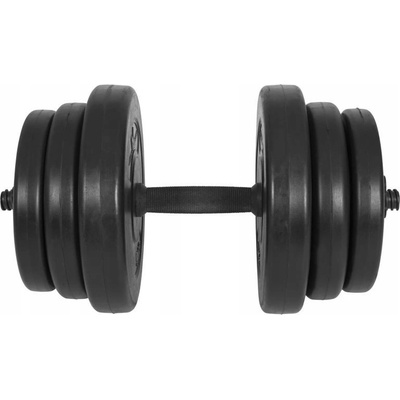 Gorilla Sports Potažené/gumované nastavitelné činky 1 x 20 kg