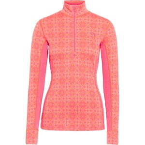 Kari Traa Дамско мериносово термобельо Kari Traa Women's Rose Half-Zip Merino base layer - Bubblegum (115-1317-2813)