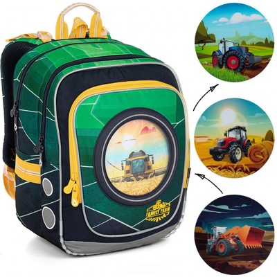 Topgal batoh ENDY S TRAKTORY 23015 B zelená