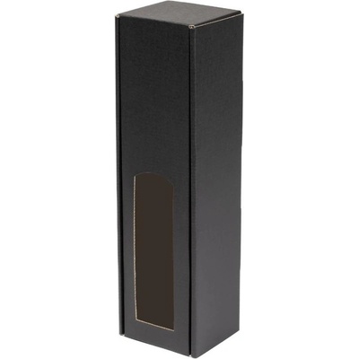 Darčeková krabica na víno 85x350x85 mm, 1 x 0,75 l, čierno-čierna