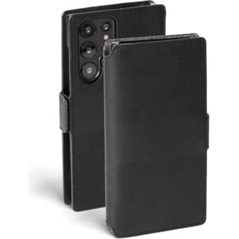 Image 1 of Krusell Калъф Krusell Leather Phone Wallet за Samsung Galaxy S22 Ultra - Черен