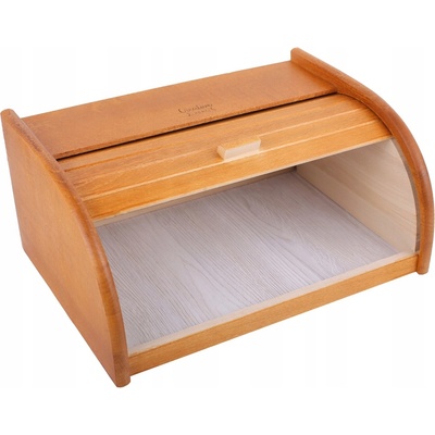 Chlebník jednodílný Creative Home hnědý dřevěný