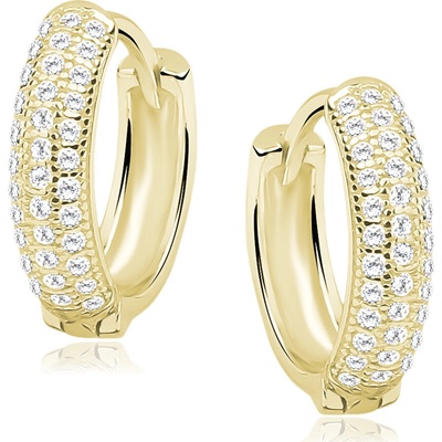 Olivie strieborné luxusné krúžky GOLD 8548