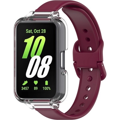 VSETKONAMOBIL 74828 COVER SET Remienok + obal na hodinky Samsung Galaxy Fit3 bordový