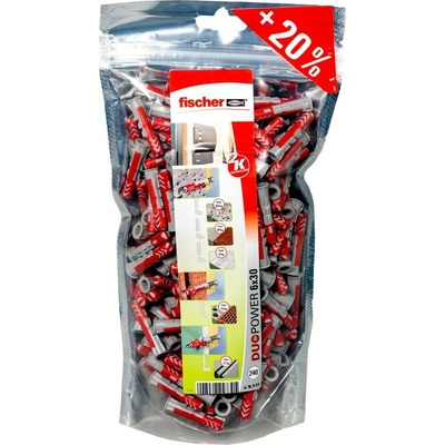 Fischer Duopower Univerzální hmoždinka, 30 mm, ø 6 mm, 240 ks 536382