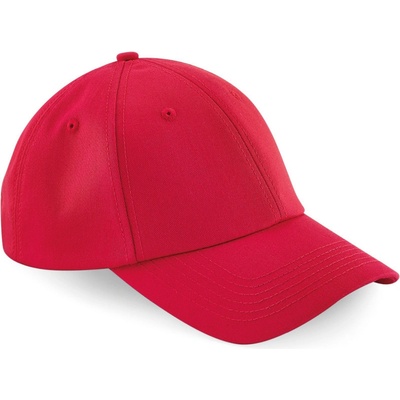 Beechfield B 59 Authentic 6 panelová baseballová COT53005924899-classic red Červená