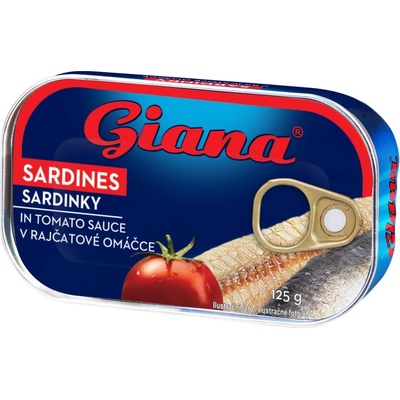 Giana Sardinky v rajčatové omáčce - 125 g