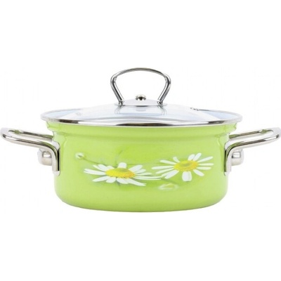 BELIS Smaltovaný kastról s pokrievkou 16 cm – 1,4 l – DAISY - 42516-082DAHN5