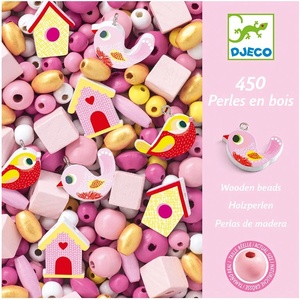 DJECO - Игра създай Бижута Wooden Beads and Birds ST1