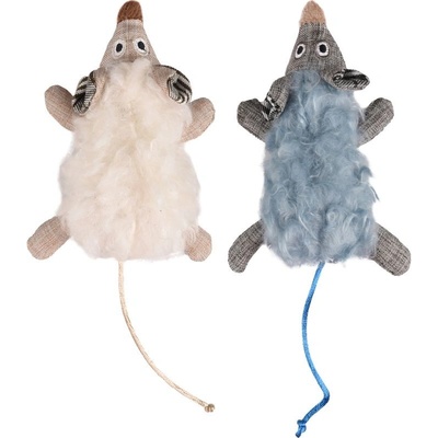 Flamingo hračka pro kočku myš s Catnipem 19,5 cm