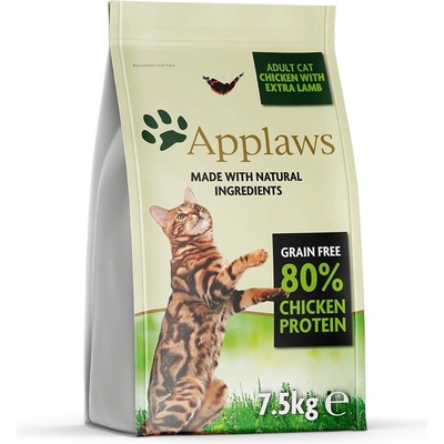 Applaws Applaws Суха храна за котки, за възрастни, с пилешко, агнешко, 7.5 kg