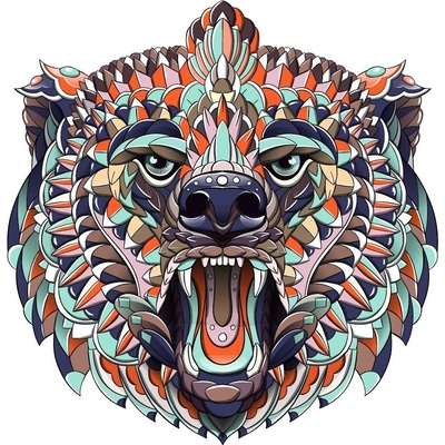 IZMAEL Drevené Bear/S 96 dielov