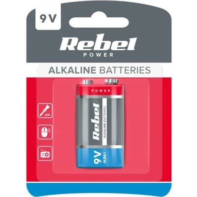 REBEL Alkaline 9V 1ks BAT0062B