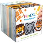 Pixelhobby Комплект от 3 мозайки с пиксели XL, Pixelhobby, Куб - Диви животни (24206)