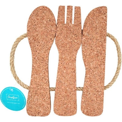 Casafina Podložka Příbory 3 Cork Collection natural 23x23x2,4cm