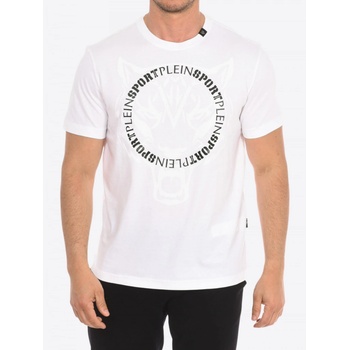 PLEIN SPORT Logo Loop White tričko bílá