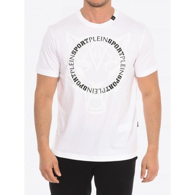 PLEIN SPORT Logo Loop White tričko bílá