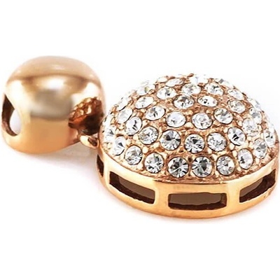 MPM Přívěsek z chirurgické oceli Pendant 7698 Gold rose