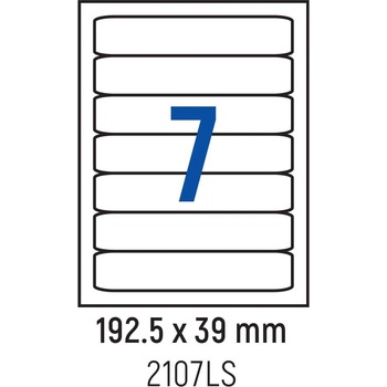 Spree Етикети лепящи 7 бр. , класьор 192.5x39.0 мм, 100 л. , A4 (3800884030141)