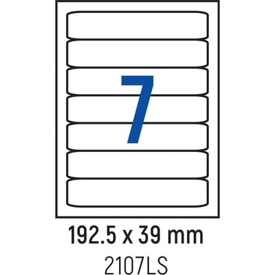 Spree Етикети лепящи 7 бр. , класьор 192.5x39.0 мм, 100 л. , A4 (3800884030141)