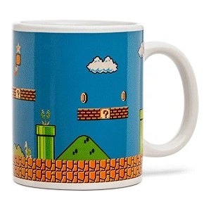 Paladone Чаша с термо ефект Paladone Games: Super Mario Bros - Adventures, 350 ml (PP2927NN)