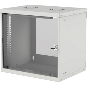 Lande Комуникационен шкаф LANDE SOHO 12U / 19" / 535x400x572 mm / 80 kg / Сив / Стъклена врата (SOHO 12U)