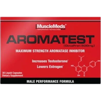 MuscleMeds Aromatest - OctaPren 500 mg | Maximum Strength Aromatase Inhibitor [30 Гел капсули]