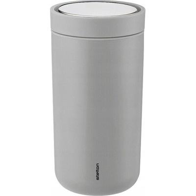 Stelton GO Ocelový Termohrnek 200 ml Šedá Matná