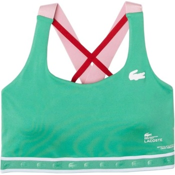 Lacoste Дамски сутиен Lacoste SPORT Criss-Crossing Straps Sports Bra - Зелен