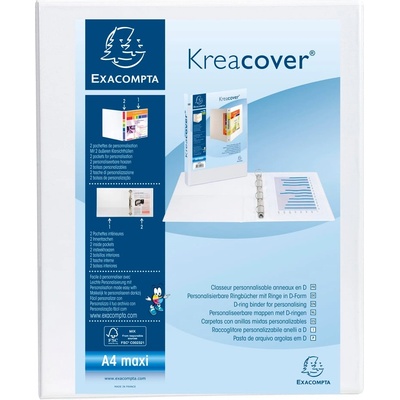 Exacompta Папка Kreacover, А4, с 2 ринга, 3 джоба, PP, 38 mm (1070140015)