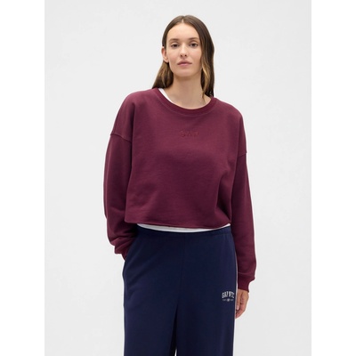 GAP Oversize crop mikina Heavyweight červená