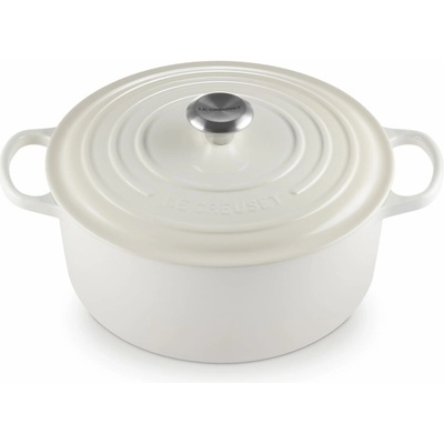 Le Creuset Kastról SIGNATURE 28 cm, 6,7 l, MERINGUE, liatina