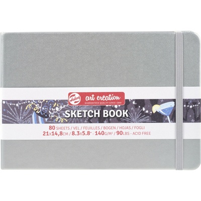 Talens Art Creation Sketchbook v pevnej väzbe Silver 21 x 14,8