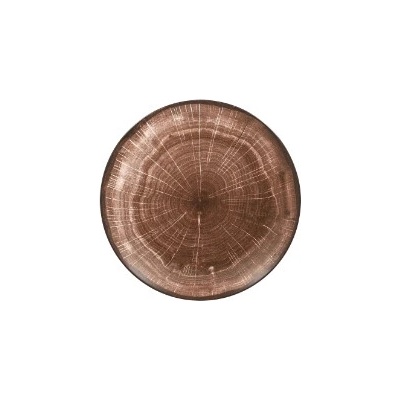 RAK Porcelain Woodart tanier plytký coupe 21 cm tmavo hnedá WDNNPR21OB-12
