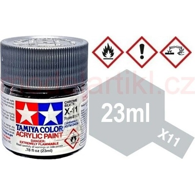 Tamiya X-11 Chrome Silver 23ml