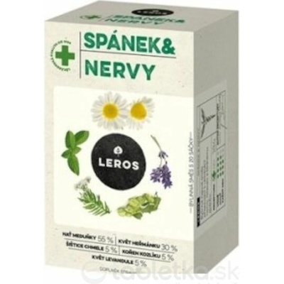 LEROS Spánok & nervy bylinný čaj 20 vrecúšok