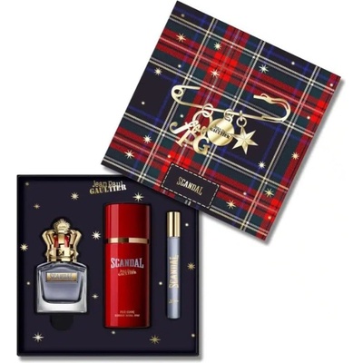 Jean Paul Gaultier Scandal Pour Homme Подаръчен комплект за мъже Размер EDT 100 ml + 150 ml дезодорант спрей + EDT 10 ml