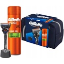 Gillette Cestovní sada ProGlide holicí strojek + Fusion gel na holení 200 ml + stojan