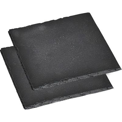 Kesper Sada břidlicových desek na servírování jídla čtverec 13x13cm