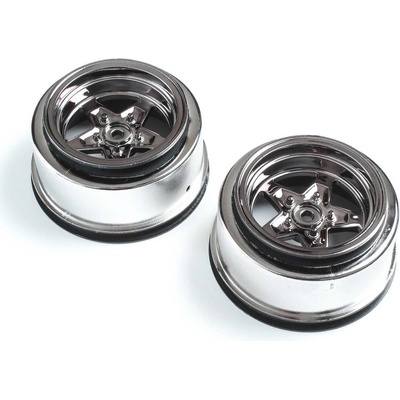 Losi 22S Dragster 1969 Camaro RTR: Disk kola zadní černý chrom 2 1:10